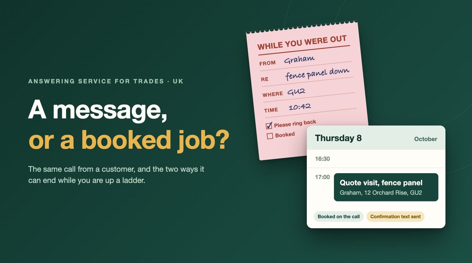 Answering Service for Tradesmen UK (2026): 13 Compared, and Which Ones Book the Job